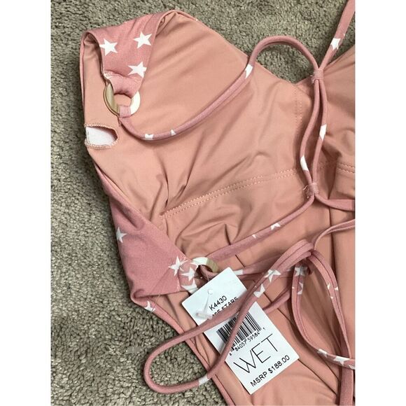 New. WET L.A. rose stars swimsuit. Small. Retails $188 - Picture 6 of 6